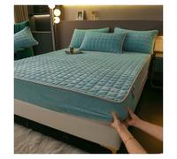 Lenzuolo Con Angoli Di Flanella Ultra Morbida Con Design Di Tasche Profonde, Biancheria Da Letto Traspirante For Tutte Le Stagioni For Un Confort Tutto L'anno(Green,180X200cm)