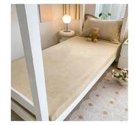 Lenzuolo Con Angoli Di Velluto Caldo E Spesso For Un Confort Tutto L'anno, Lenzuolo Ultra Morbido Con Tasche Profonde E Elasticità Completa, Adatto For Domestico(Brown,150x200cm)