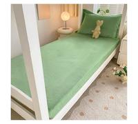 Lenzuolo Con Angoli Di Velluto Caldo E Spesso For Un Confort Tutto L'anno, Lenzuolo Ultra Morbido Con Tasche Profonde E Elasticità Completa, Adatto For Domestico(Green,200x220cm)