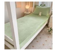 Lenzuolo Con Angoli Di Velluto Caldo E Spesso For Un Confort Tutto L'anno, Lenzuolo Ultra Morbido Con Tasche Profonde E Elasticità Completa, Adatto For Domestico(Light green,200x220cm)