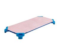 Lenzuolo con Angoli Elastici per Brandina da Asilo in Puro Cotone 100%, 60x135 (Rosa)