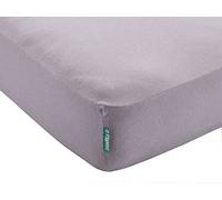Lenzuolo con angoli elasticizzati "Berlino", 140 x 200 + 30 cm, grigio, in micro raso, delicato sulla pelle, per letti da boxe, materassi fino a 30 cm di altezza, 202092