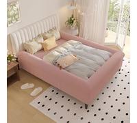 Lenzuolo con angoli elasticizzati in pile con bordi rialzati imbottiti per un sonno sicuro e protezione dei bambini, design con cerniera