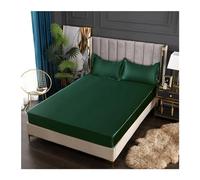 Lenzuolo con angoli elasticizzati in raso alla moda per coprimaterasso king size 200 x 220 cm, per uso in case e hotel (Fei Qui Lv, 180 x 200 x 25 cm)