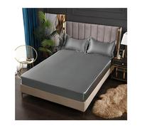 Lenzuolo con angoli elasticizzati in raso alla moda per materasso king size 200 x 220 cm, per uso in case e hotel (Ying hui, 90 x 200 x 25 cm)