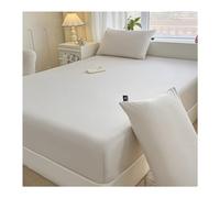 Lenzuolo con Angoli Elasticizzati Matrimoniale Solo Cotone Adatto a materassi Fino a 18" King Size Morbido Traspirante Singolo Antipiega coprimaterasso #02 150X200C