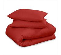 Lenzuolo con angoli elasticizzati per letto king size, 100% cotone spazzolato, facile da pulire, con angoli elasticizzati, lenzuolo con angoli in flanella termica, rosso