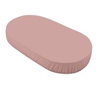 Lenzuolo con angoli grande, per lettino Waldin OVAL 7in1 - biancheria da letto per lettino per bambini - cotone facile da pulire, super morbido e resistente, rosa