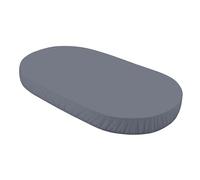 Lenzuolo con angoli grande, per lettino Waldin OWAL 7in1 - biancheria da letto per lettino per bambini - cotone facile da pulire, super morbido e resistente, grafite