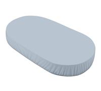 Lenzuolo con angoli grande, per lettino Waldin OWAL 7in1 - biancheria da letto per lettino per bambini - cotone facile da pulire, super morbido e resistente, blu
