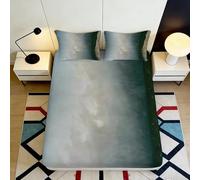 Lenzuolo con angoli grigio sfumato 3D Printed microfibra tasche profonde antiscivolo Ombre Grey Mattress Fitted Cover lavabile per camera 180x200x25cm