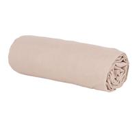 Lenzuolo con angoli in cotone bio beige 140x200 cm