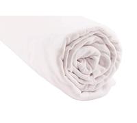 Lenzuolo con angoli in cotone Bio per letto singolo, 90 x 190/90 x 200 cm, colore: bianco