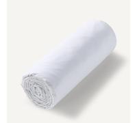 Lenzuolo con angoli in voile di cotone bio per bambini, Gypsum Bianco 90 x 190 cm