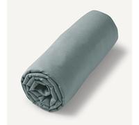 Lenzuolo con angoli in voile di cotone bio per bambini, Gypsum Blu 90 x 190 cm