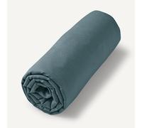 Lenzuolo con angoli in voile di cotone bio per bambini, Gypsum Blu 90 x 190 cm