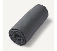 Lenzuolo con angoli in voile di cotone bio per bambini, Gypsum Nero 140 x 190 cm