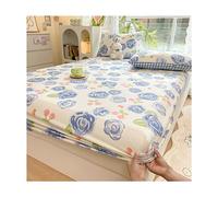 Lenzuolo con angoli King Performance Copriletto con angoli ultramorbido Twin-XL Dimensioni 100% cotone Tasca profonda respira 1 (uno) solo lenzuolo con angoli Queen Beeding (Colore : L, Dimensioni :