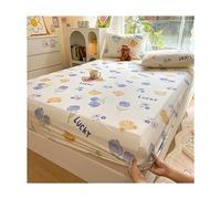 Lenzuolo con angoli King Performance Copriletto con angoli ultramorbido Twin-XL Dimensioni 100% cotone Tasca profonda respira 1 (uno) solo lenzuolo con angoli Queen Beeding (Colore : L, Dimensioni :