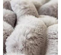 Lenzuolo Con Angoli Lusso In Peluche Di Coniglio Finto For Un Comfort Duraturo, Design Con Tasche Profonde A 360°, Coprimaterasso Traspirante, Vestibilità Ultra Morbida E Sicura.(Purple,200 * 220cm)