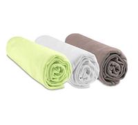 Lenzuolo con angoli per culla, 32 x 72 cm, ovale, colore: grigio talpa, 100% bambù, compatibile con materasso ovale per navicella, carrozzina, culla | Oeko Tex | fabbricato in Europa