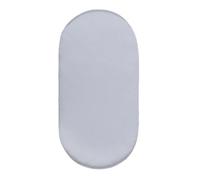 Lenzuolo con angoli per culla, in raso di seta, morbido, traspirante, resistente, coprimaterasso per culla/culla, unisex, per bambini e bambine (grigio)