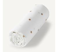 Lenzuolo con angoli percalle cotone biologico, Stella Beige 90 x 190 cm