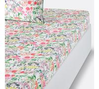 Lenzuolo con angoli percalle di cotone, Colored Field Multicolore 90 x 190 cm