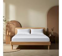 Lenzuolo con angoli POLHIM in maglia di alta qualità con fascia elastica | 100% cotone traspirante | Eccezionalmente morbido per un sonno meraviglioso | Altezza materasso: 30 cm (bianco, 90x200)