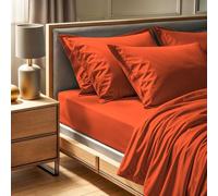 Lenzuolo con angoli Premium Ranforce per letto matrimoniale XL (140 x 200 + 30 cm) | 100% cotone, 145 fili, colore cannella, lavabile in lavatrice a 30 °C, morbido e resistente