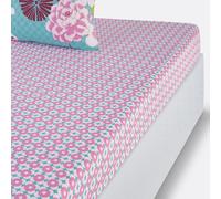 Lenzuolo con angoli puro cotone, Miss China Blu 90 x 190 cm