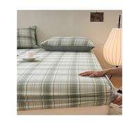 Lenzuolo con angoli Queen Size Copriletto con angoli rinfrescanti in tessuto di cotone King per dormienti caldi Copriletti Lenzuola lisce come la seta Lenzuola per hotel di lusso (Colore : B,