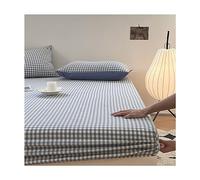 Lenzuolo con Angoli Queen Size King Copriletto rinfrescante in Tessuto di Cotone per Chi Dorme Caldo Copriletti Lenzuola Lisce Come la Seta Biancheria da Letto di Lusso per Hotel (Colore: H