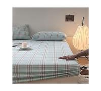 Lenzuolo con Angoli Queen Size King Copriletto rinfrescante in Tessuto di Cotone per Chi Dorme Caldo Copriletti Lenzuola Lisce Come la Seta Biancheria da Letto di Lusso per Hotel (Colore: F,