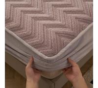Lenzuolo con angoli Queen Taffetà Queen Solo lenzuolo con angoli Deep Pocket, Lenzuolo con angoli King Solo Spesso Caldo(Purple,47.24x78.74in)