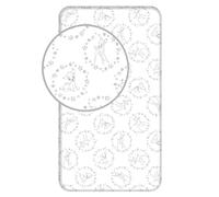 Lenzuolo con angoli singolo con cervo Bambi con stelle bianche, 90 x 200 cm + 25 cm, 100% cotone, per bambini, ragazzi e ragazze