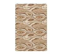 Lenzuolo con angoli ultra morbido traspirante per culla materassi 39 x 27 neonati bambini piccoli lavabile in lavatrice biancheria da letto cerchio motivo venature del legno