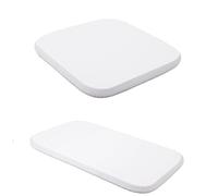 Lenzuolo con angoli Waldin, confezione da 2, piccolo e grande, per lettino OWAL 7in1 - biancheria da letto per lettino per bambini - cotone facile da pulire, super morbido e resistente, bianco
