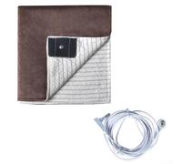 Lenzuolo con messa a terra, coperta con corda e fibra conduttiva argentata per l'uso in aree relax per sostenere gli effetti (marrone)
