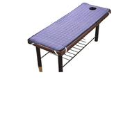 Lenzuolo da letto for tavolo da salone in tinta unita, materasso, colori vari, delicato sulla pelle, copriletto for trattamenti SPA e massaggi con foro per i lettini da massaggio(Blue purple,180x60cm(
