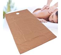 Lenzuolo da Massaggio per Spa, Copertura Protettiva per Lettino da Massaggio, Set di Lenzuola per Lettino da Massaggio in Microfibra, 2 Pezzi Riutilizzabili, Impermeabili, Resistenti(caffè profondo)