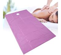 Lenzuolo da Massaggio per Spa, Copertura Protettiva per Lettino da Massaggio, Set di Lenzuola per Lettino da Massaggio in Microfibra, 2 Pezzi Riutilizzabili, Impermeabili, Resistenti All'olio,(Viola)