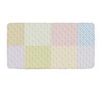Lenzuolo da viaggio per bambini, a quadretti, multicolore, morbido e confortevole, lenzuolo da viaggio per bambini, materasso da viaggio 127 x 63 cm (lenzuolo, letto non incluso)