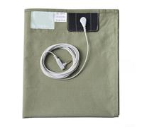 Lenzuolo di messa a terra per comodino, composto da 95% cotone e 5% fibra d'argento per conducibilità a contatto diretto e utilizzo (138 x 190)