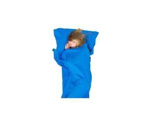 Lenzuolo di piuma LIFEVENTURE Fodera per sacco a pelo in cotone rettangolare (blu) TU