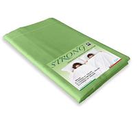 Lenzuolo di Sopra Cordonetto Strong Tinta Unita Verde prateria, 100% Cotone, Made in Italy - Cm. 240x300 Matrimoniale