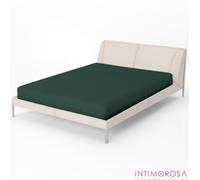 Zer0bed, Lenzuolo Sotto con Angoli Piazza e Mezza Tinta Unita 100% Cotone ANGOLO MAXI 30CM, 1 Piazza e Mezza, Ottanio, 130x200