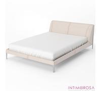Zer0bed, Lenzuolo Sotto con Angoli Matrimoniale Tinta Unita 100% Cotone ANGOLO MAXI 30CM, 2 Piazze, Bianco, 180x200