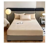 Lenzuolo Invernale Lenzuolo con angoli in flanella, morbido e confortevole, copriletto elastico, coprimaterasso, copriletto invernale caldo in velluto Termico Lenzuolo Con Angoli(Color11,180x200x25cm