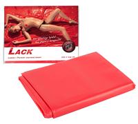 Fetish Collection Vinyl Bed Sheet Red